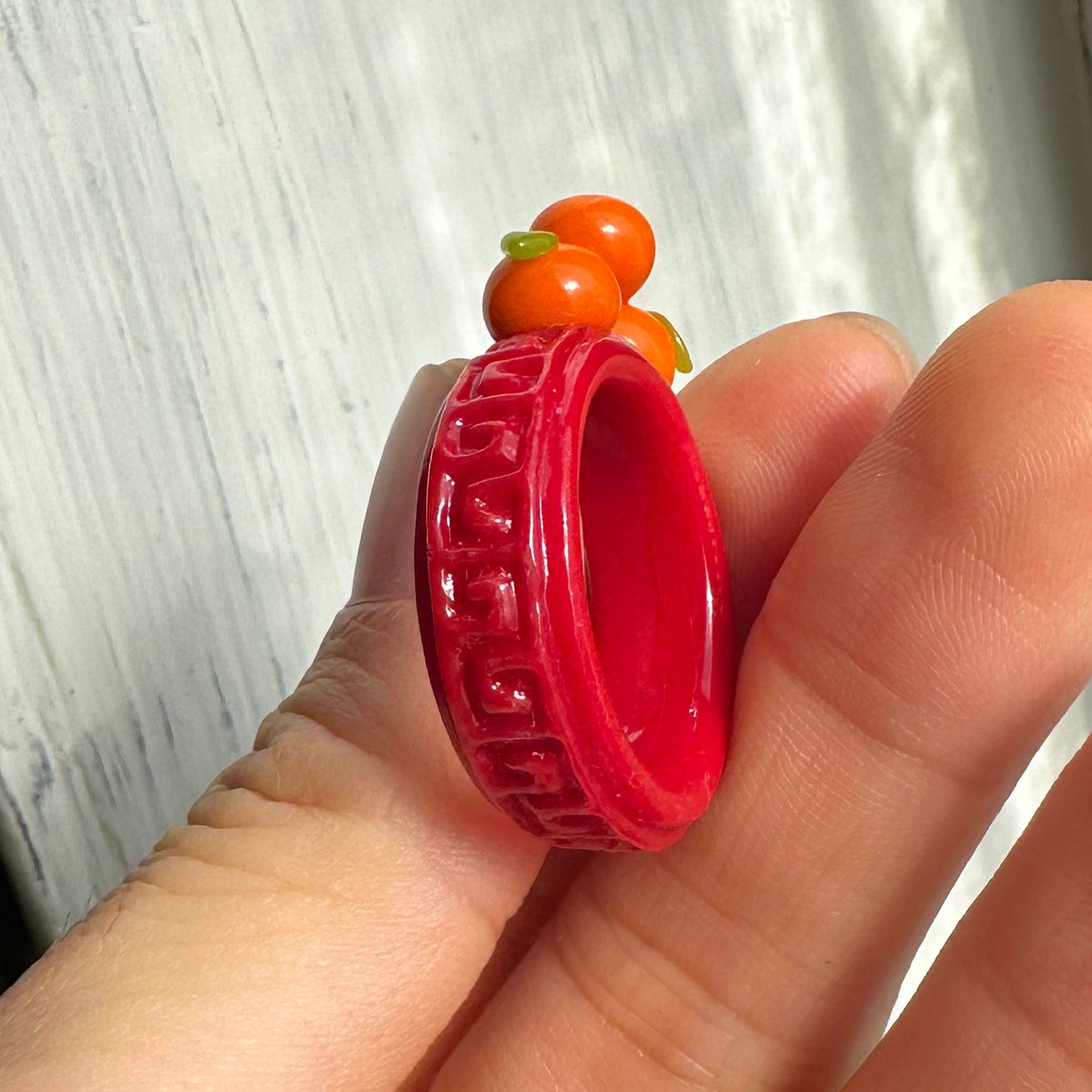 Lucky Stack of Oranges Ring