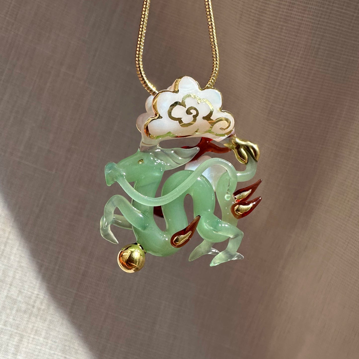 Jade Dragon Pendant