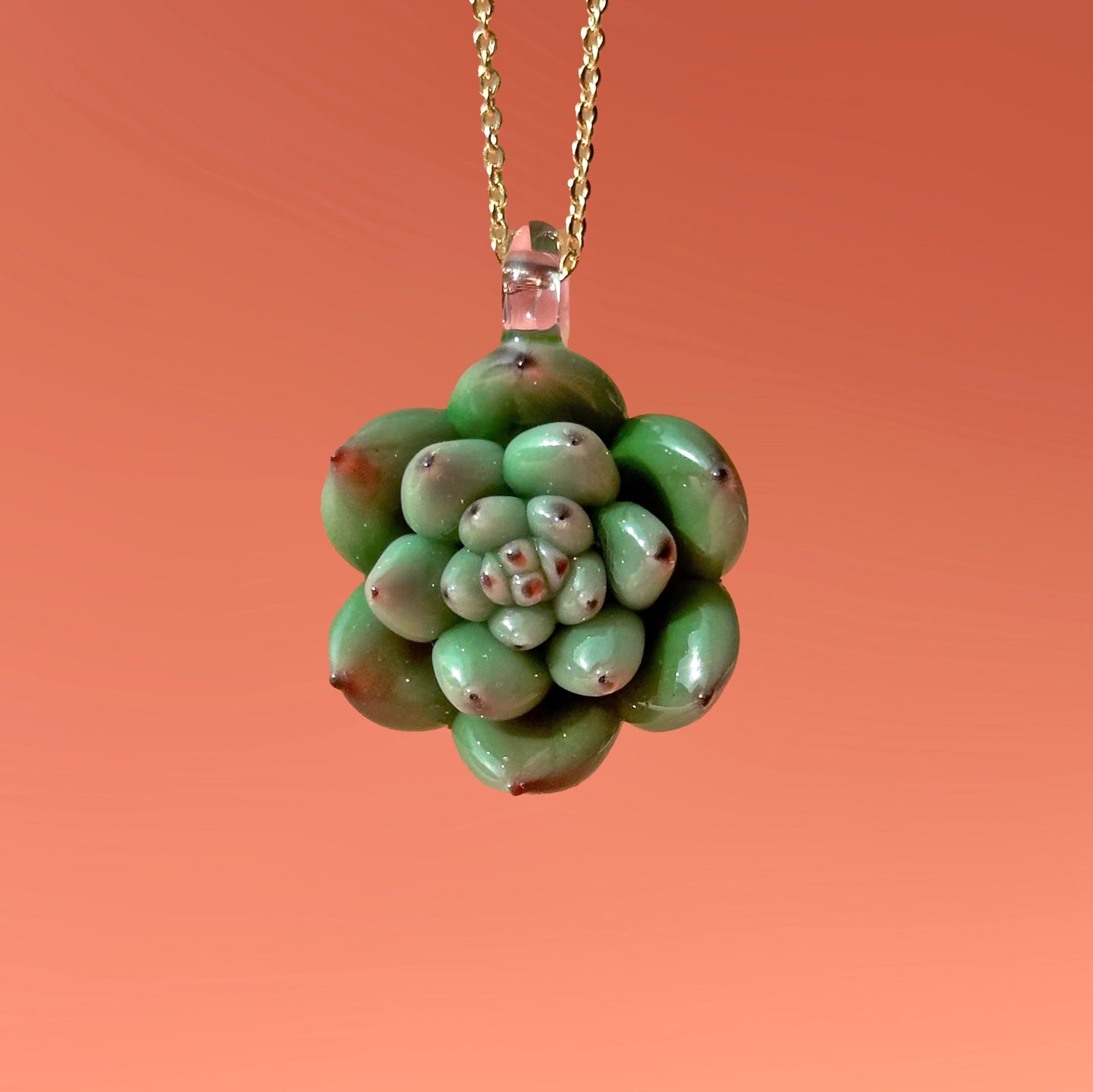 Red-tipped Echeveria Succulent Pendant