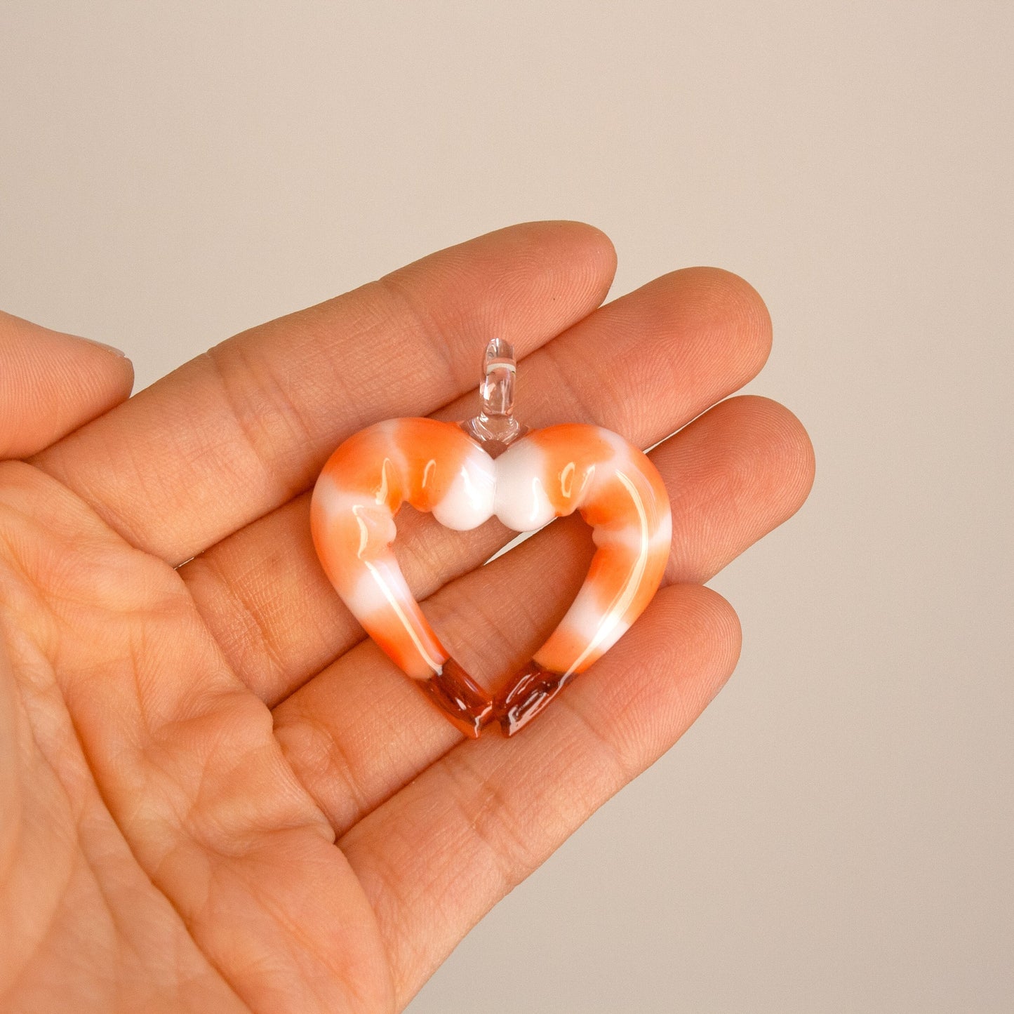 Double Shrimp Love Pendant