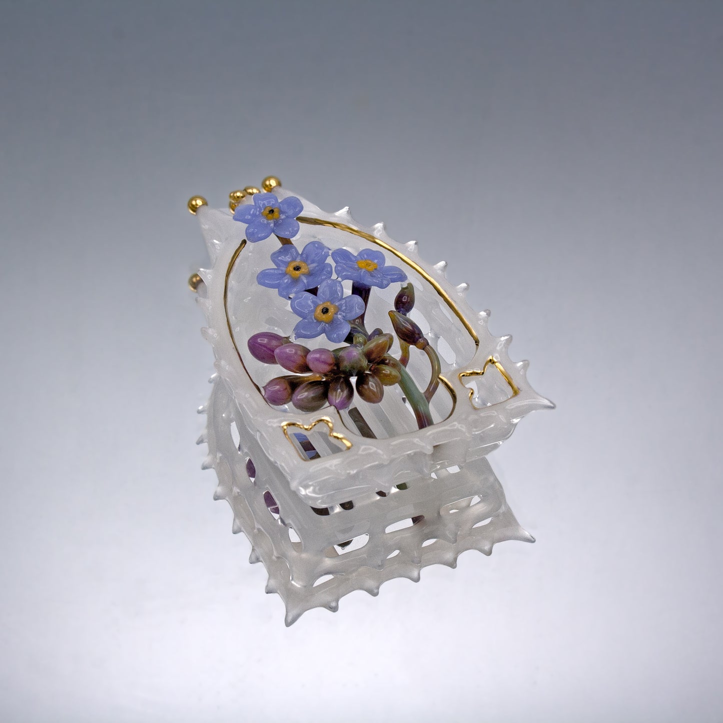 Forget-Me-Not Reliquary Pendant