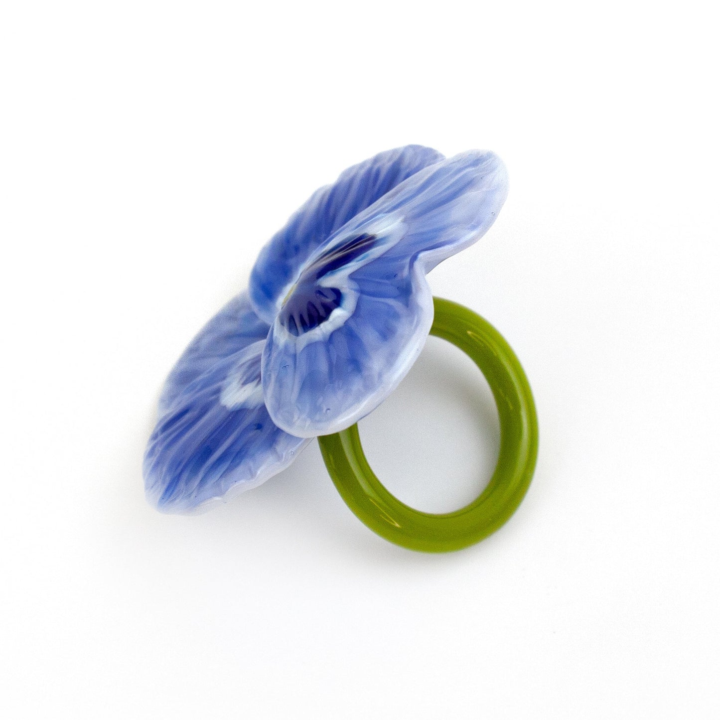 Blue Pansy Ring