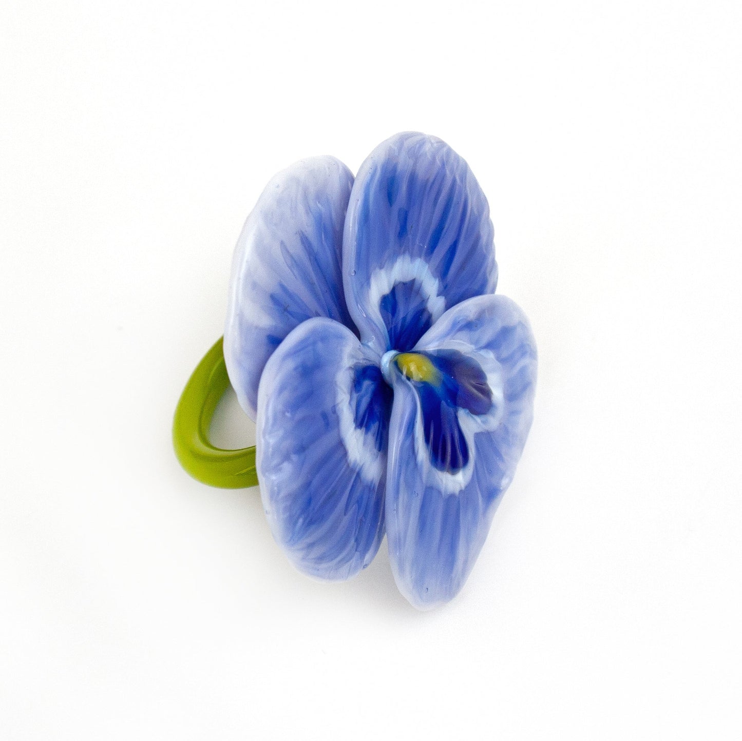 Blue Pansy Ring