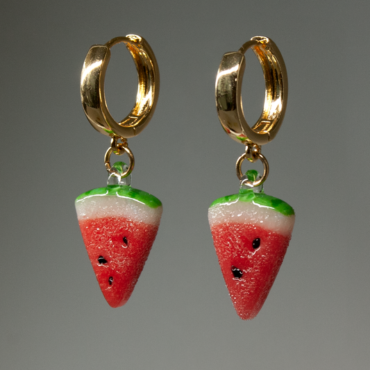 Watermelon Slice Hoops