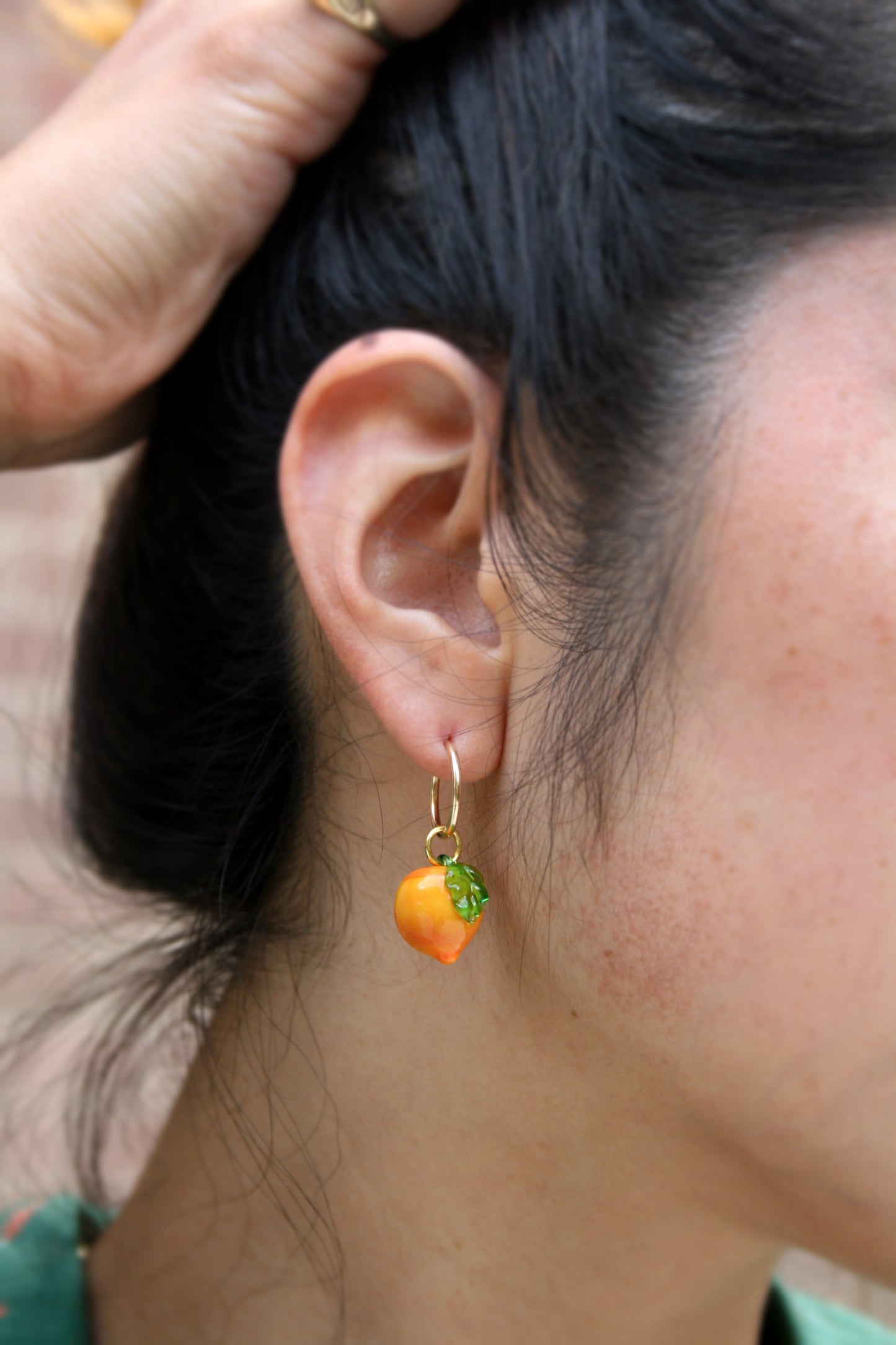 Lucky Peach Earrings